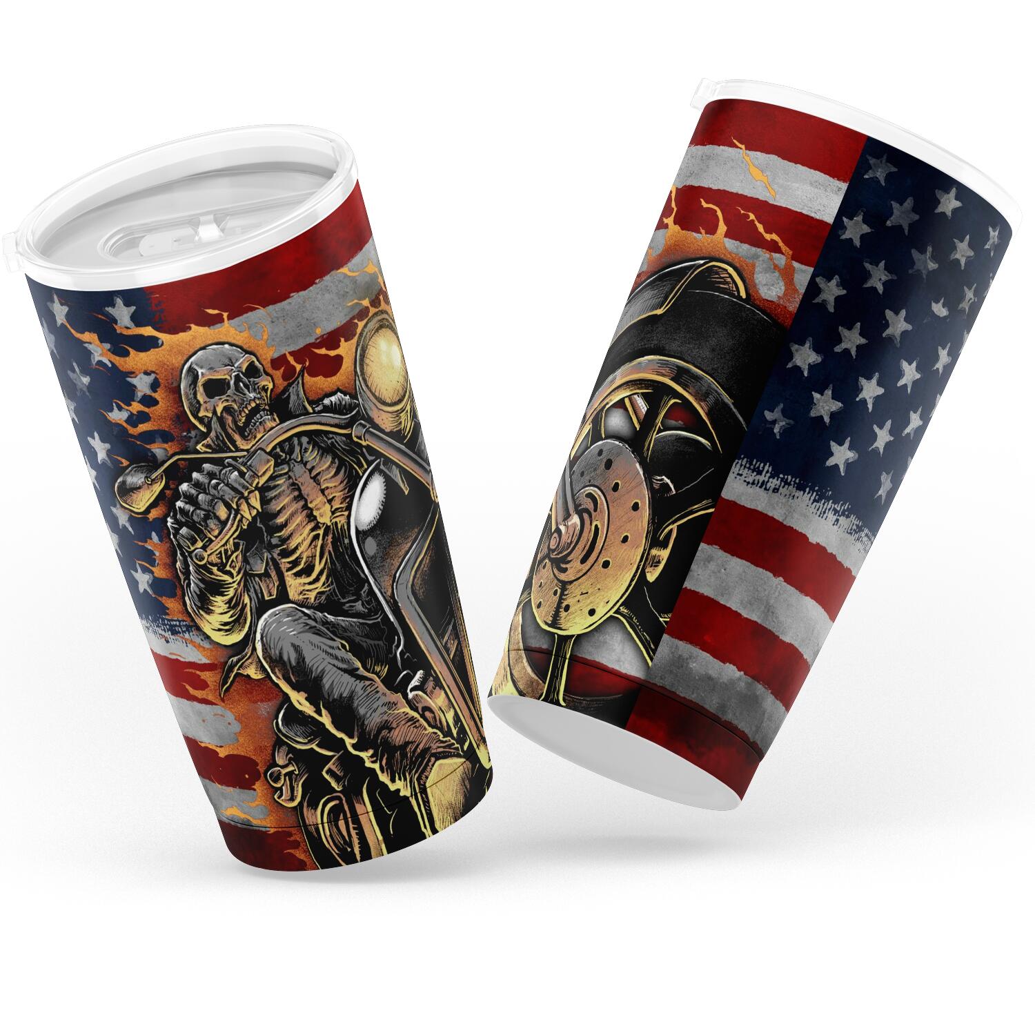 American Skull Rider Tumbler