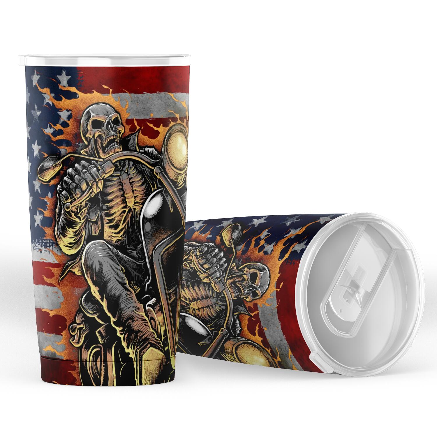 American Skull Rider Tumbler